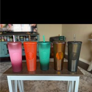 Starbucks Colorful Studded Tumblers Set EXTREMELY LIMITED EDITIONS